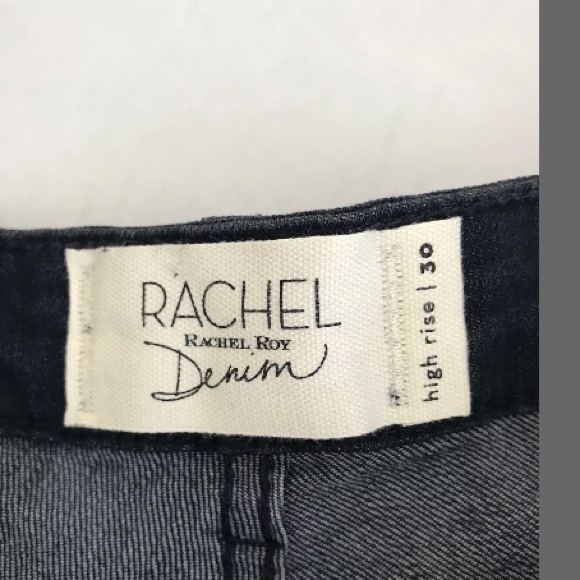 Rachel Roy Peekaboo High Rise Fray Hem Shorts 30 - Picture 5 of 6